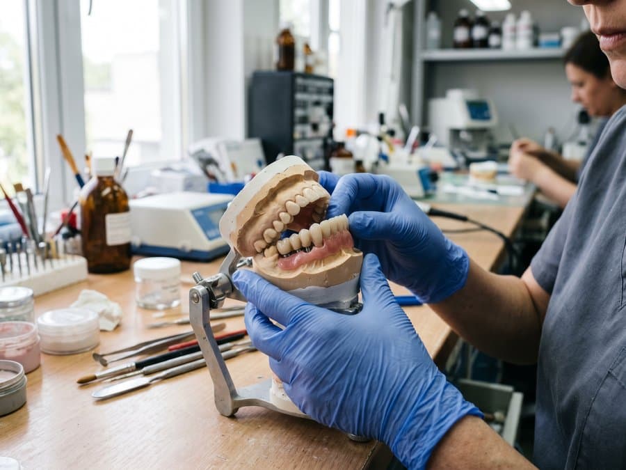 Prótesis dental fija en clínica de Vigo